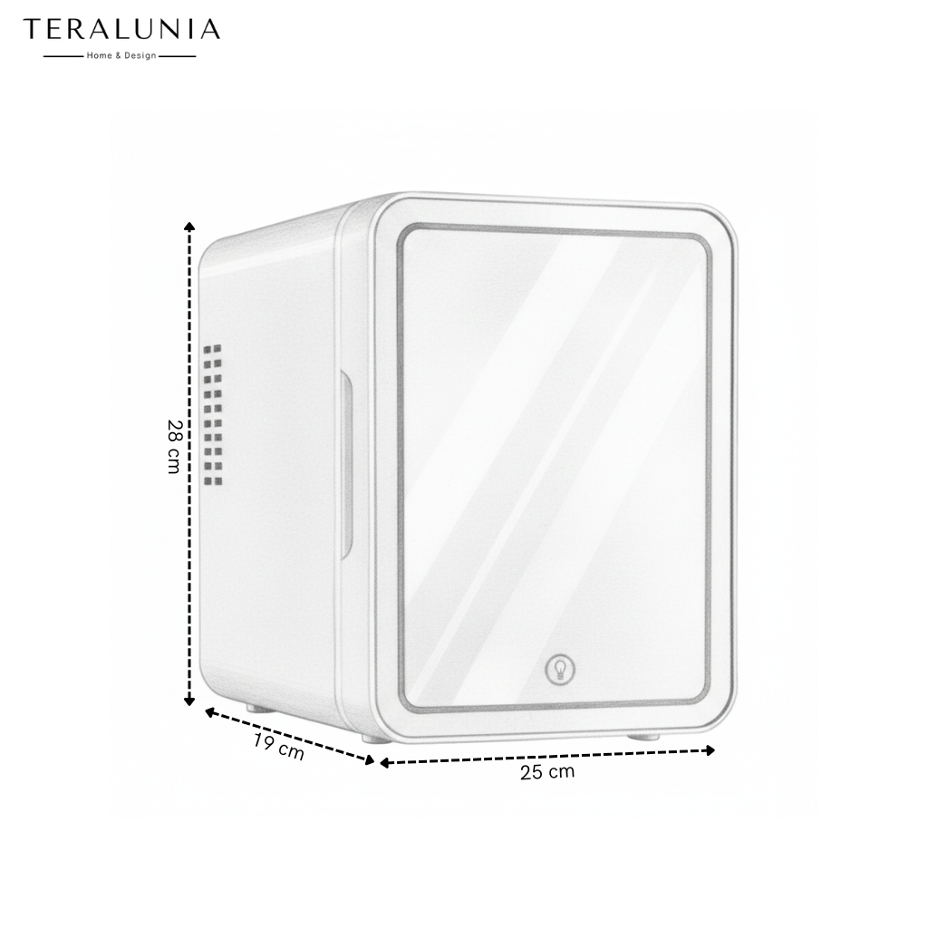 Mini Frigo Skincare avec Miroir