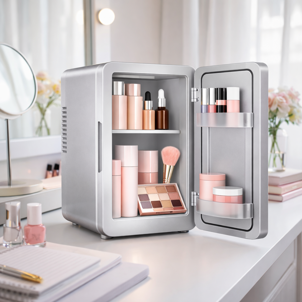 Mini Réfrigérateur Beauté avec Miroir LED