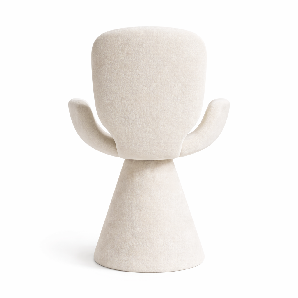 Chaise design italienne en flanelle – siège moderne élégant pour intérieur