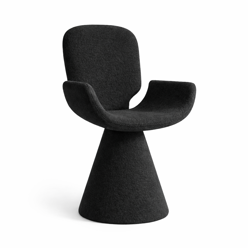 Chaise design italienne en flanelle – siège moderne élégant pour intérieur
