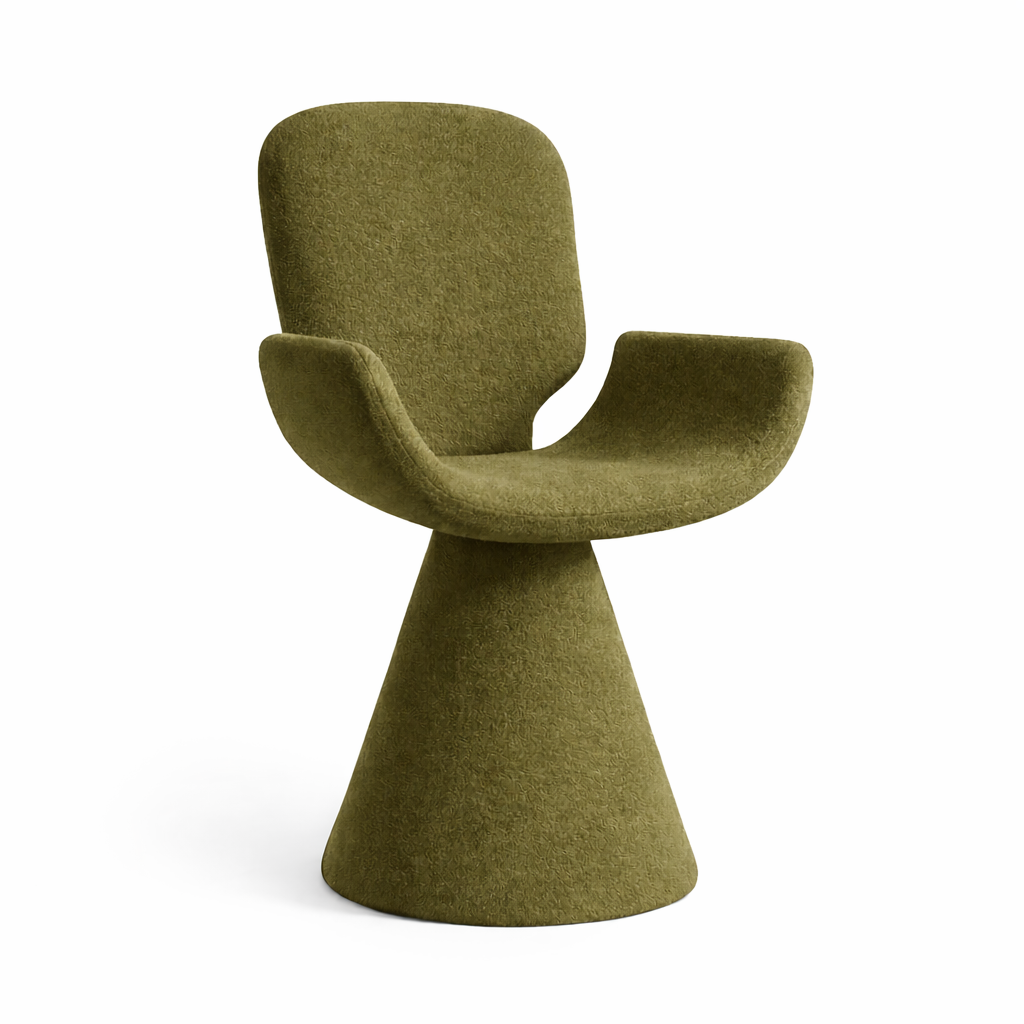 Chaise design italienne en flanelle – siège moderne élégant pour intérieur